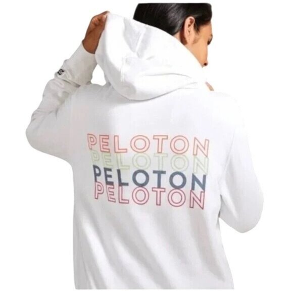 Peloton Full Zip Hoodie Womens Size S Athleisure Gym Workout Jacket Pockets - Picture 1 of 7